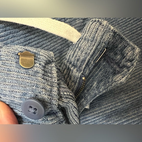 J. Crew Tie-Waist Camp Pant in Indigo Corduroy Size Large - Picture 10 of 11